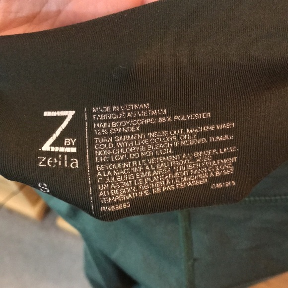 Z By Zella Olive Green Full Length Leggings Size Small - Picture 6 of 9